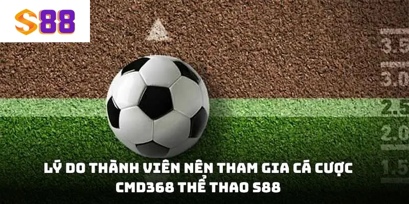 Lý do thành viên nên tham gia cá cược CMD368 thể thao S88